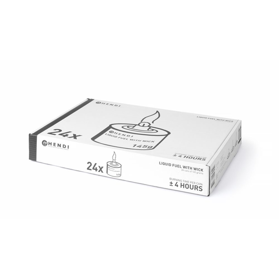 Hendi Flüssigbrennstoff mit Docht, Brenndauer ± 6 Stunden, 6 Stk