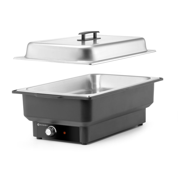 Hendi Chafing Dish Tellano, elektrisch, Kitchen Line, GN 1/1, 9L, 220-240V/900W, 575x349x(H)278mm, Bild 4