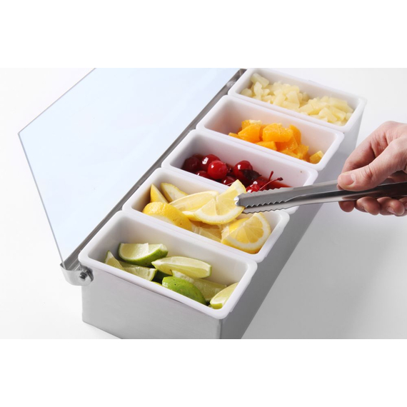 BarUp Zutatenbehälter, 5 Fächer, 375x140x(H)90mm, Bild 3