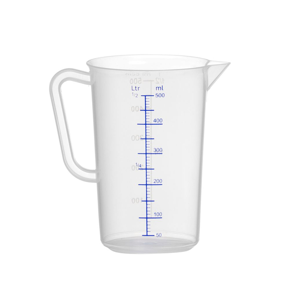 Hendi Messbecher, Polyproylen, 0,5L, ⌀90x(H)140mm