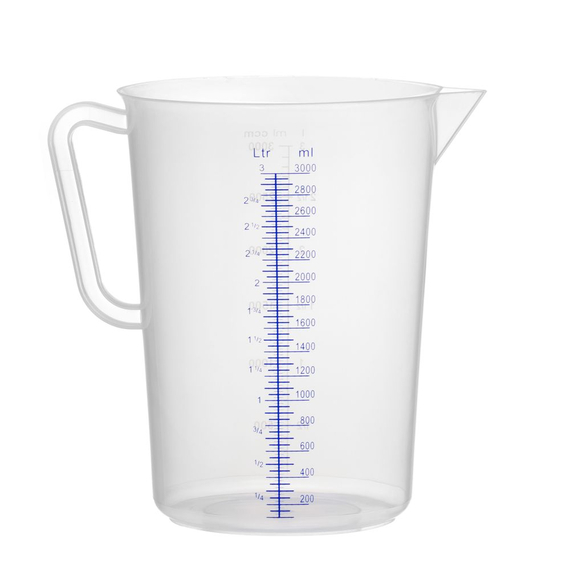 Hendi Messbecher, Polyproylen, 3L, ⌀160x(H)240mm