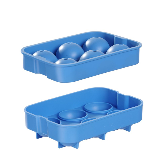 BarUp Eiswürfelform, kugelförmig, Blau, 180x125x(H)50mm, Bild 3