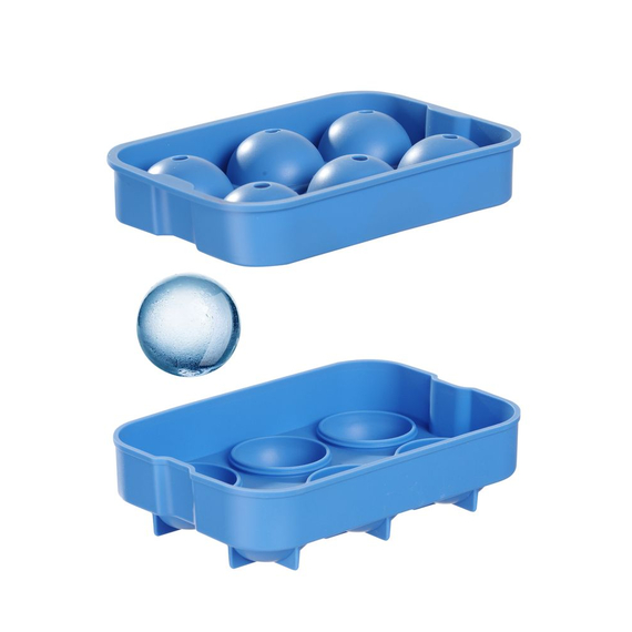 BarUp Eiswürfelform, kugelförmig, Blau, 180x125x(H)50mm, Bild 4