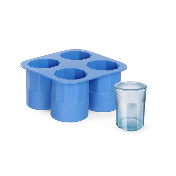 BarUp Eiswürfelform, Shotglas, Blau, 122x122x(H)60mm, Bild 3