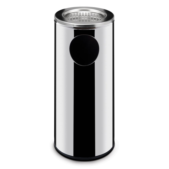 Hendi Mülleimer Standmodell mit Aschenbecher, 33L, ⌀240x(H)660mm