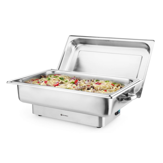 Hendi Chafing dish elektrisch Pollina, Profi Line, 9L, Silber, 230V/900W, 587x440x(H)273mm, Bild 2