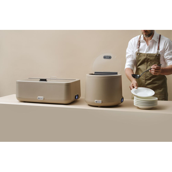 Hendi Chafing Dish UNIQ, designed by Robert Bronwasser, Beige, 220-240V/700W, 607x402x(H)245mm, Bild 2