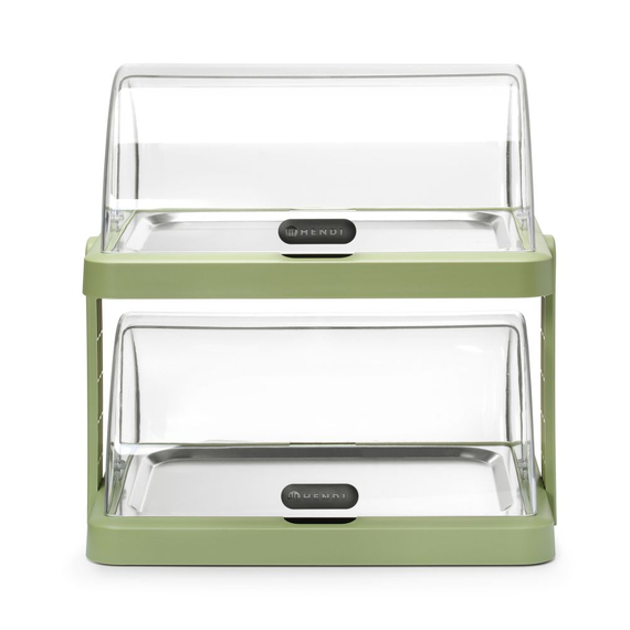 Hendi Rolltop Kühldisplay Duo UNIQ, designed by Robert Bronwasser, Doppelt, Grün, 480x355x(H)480mm, Rechteckig, Bild 2