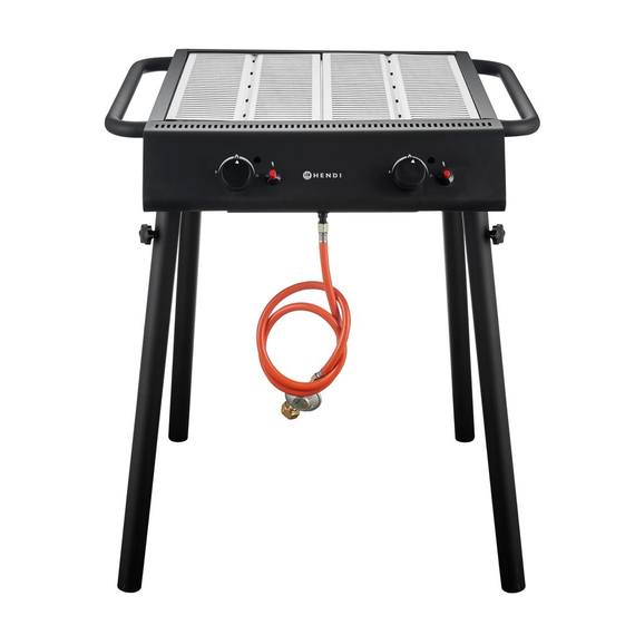 Hendi Gasgrill Xantos Black, Schwarz, 9,5kW, 770x710x(H)870mm