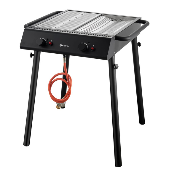 Hendi Gasgrill Xantos Black, Schwarz, 9,5kW, 770x710x(H)870mm, Bild 2