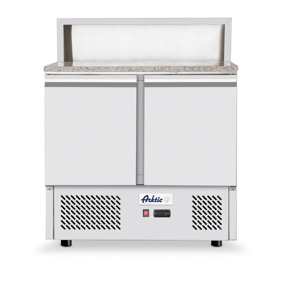 Arktic Pizzatisch, zweitürig 300 L, 230V/310W, 900x700x(H)1110mm