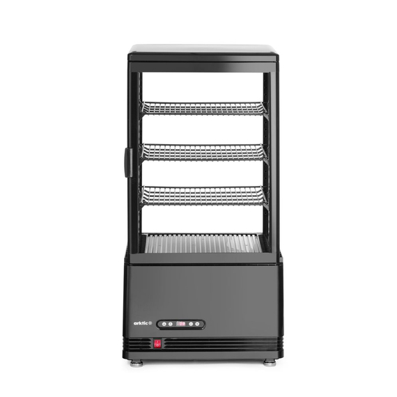 Arktic Aufsatz-Kühlvitrine 68 Liter, Schwarz, 230V/170W, 444x397x(H)875mm