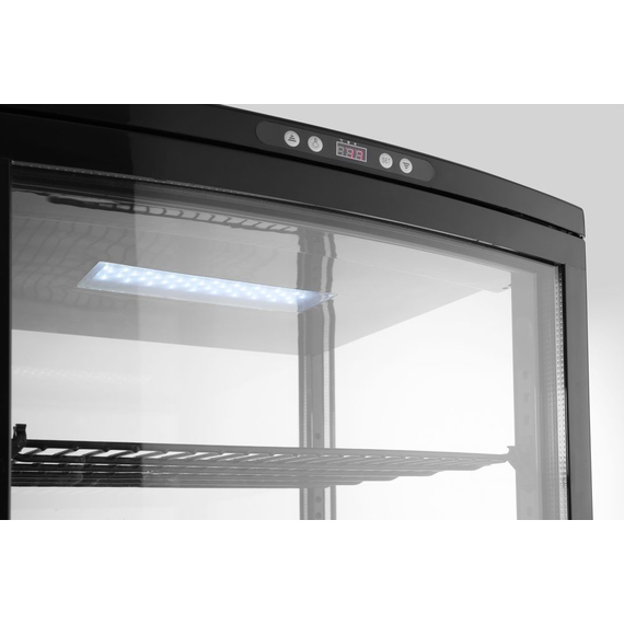 Arktic Kühlvitrine 270 Liter, Schwarz, 230V/290W, 556x526x(H)1913mm, Bild 4