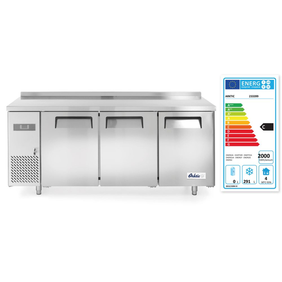 Arktic Tiefkühltisch, dreitürig Kitchen Line 390 L, Kitchen Line, 291L, 230V/550W, 1800x600x(H)886mm, Bild 3
