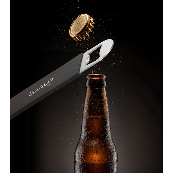 BarUp Flaschenöffner, Schwarz, 180x40mm, Bild 4