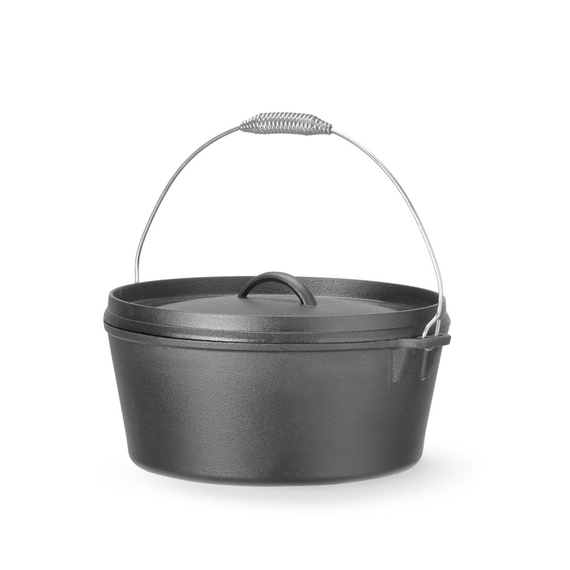 Hendi Gusseisentopf, 7,2L, Schwarz, ⌀310x(H)130mm, Rund, Bild 3