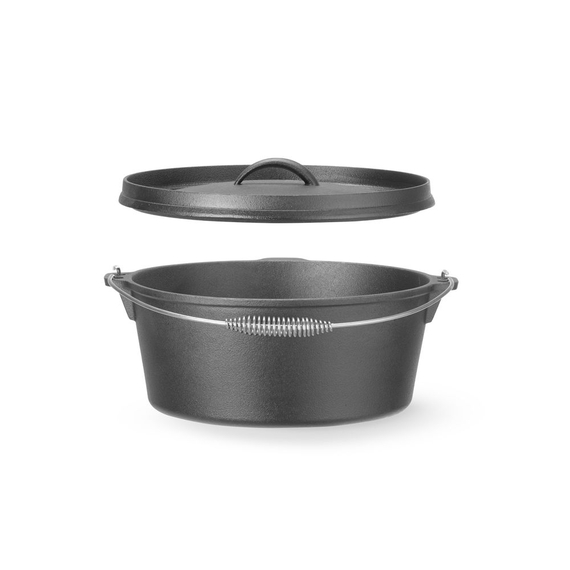 Hendi Gusseisentopf, 7,2L, Schwarz, ⌀310x(H)130mm, Rund, Bild 4