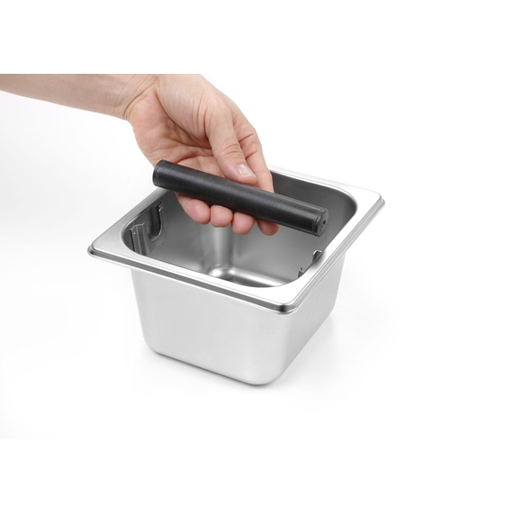 Hendi Kaffeesatz-Abklopfbehälter, GN 1/6, 176x162x(H)100mm, Bild 2