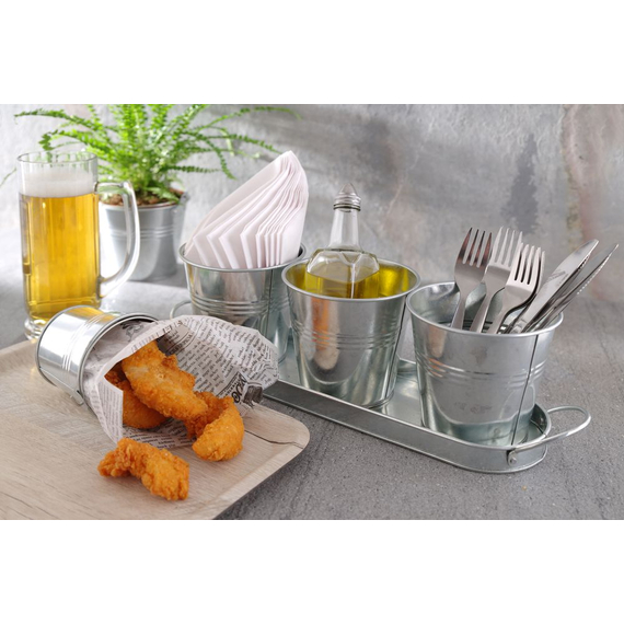 Hendi Tischeimerchen mit Untergestell, 3 Stk., 415x130x(H)125mm, Bild 2