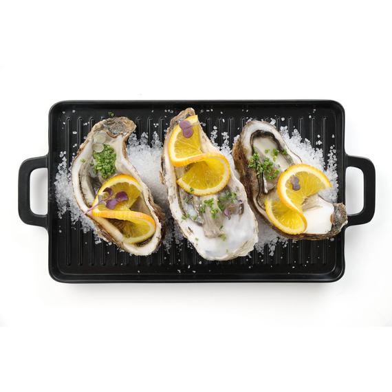 Hendi Miniatur-Grillplatte, Schwarz, 320x162x(H)20mm, Bild 4