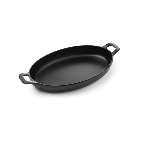 Fine Dine Miniatur-Pfanne, oval, Schwarz, 263x140x(H)37mm