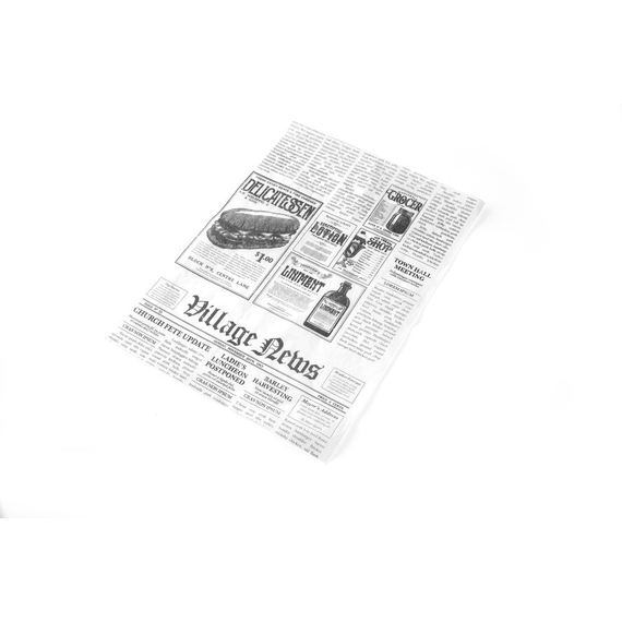 Hendi Einschlagpapier, fettdicht, Zeitungsdruck, 500 Stk., 250x350mm, Bild 3