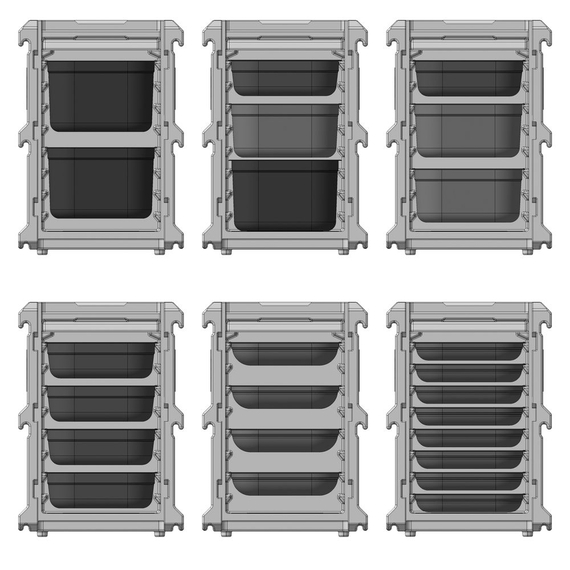 Hendi Thermo Catering-Container, Profi Line, GN 1/1, 100L, 635x465x(H)660mm, Bild 4