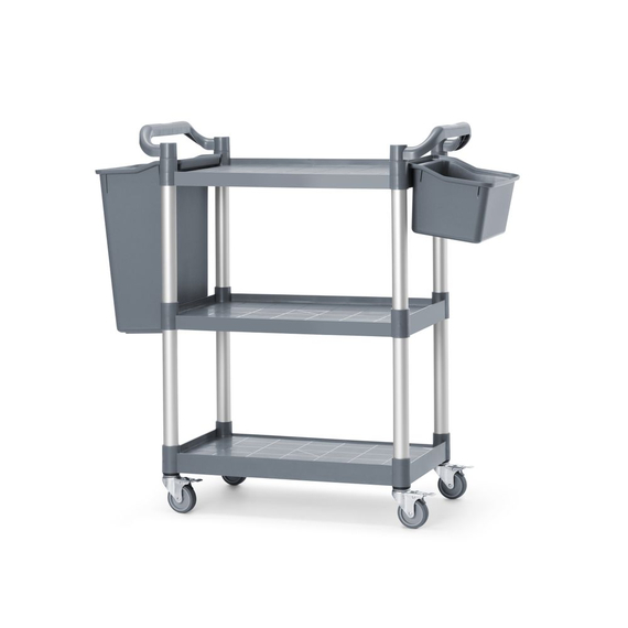 AmerBox Servierwagen aus Polypropylen mit 3 Fächern, klein, 800x420x(H)945mm, Bild 4