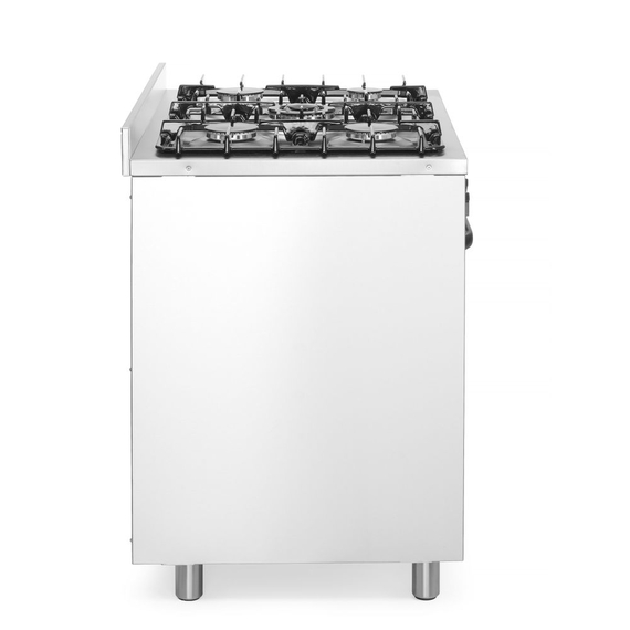 Hendi Gasherd - 5 Kochfelder mit Elektroofen, Kitchen Line, Silber, 230V/2900W, 14,3kW, 900x653x(H)900mm, Bild 4