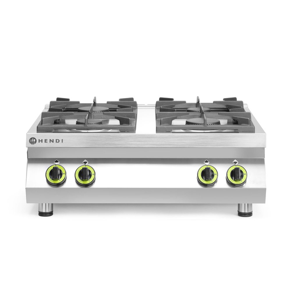 Hendi Gasherd Kitchen Line - 4 Kochfelder, Table-Top, Kitchen Line, 19kW, 800x700x(H)310mm