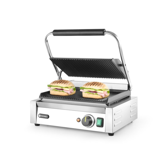 Hendi Kontaktgrill - Panini, oben und unten gerillt, 230V/2200W, 430x375x(H)216mm, Bild 5