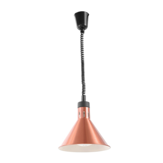 Hendi Höhenverstellbare Wärmelampe, konisch, Kupfer, 230V/250W, ⌀275x(H)250mm, Bild 2