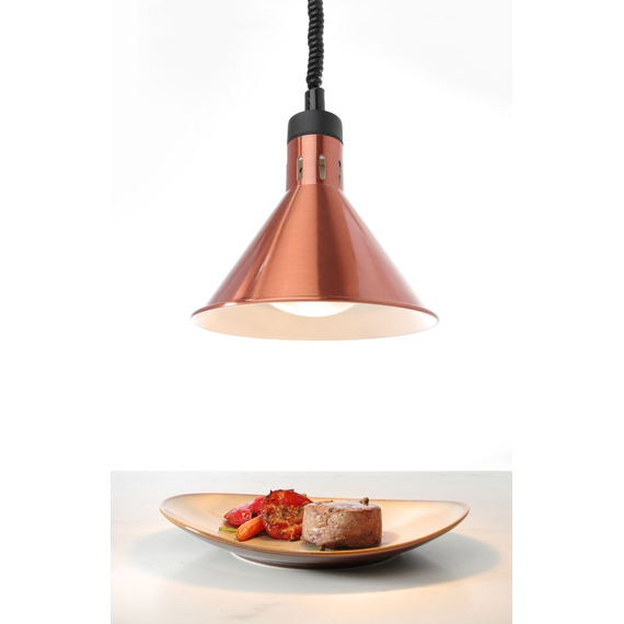 Hendi Höhenverstellbare Wärmelampe, konisch, Kupfer, 230V/250W, ⌀275x(H)250mm, Bild 3