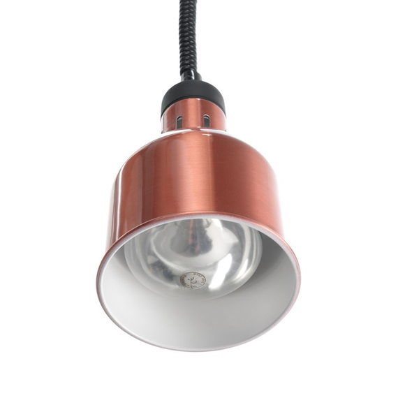 Hendi Höhenverstellbare Wärmelampe, zylinderförmig, Kupfer, 230V/250W, ⌀175x(H)250mm, Bild 4