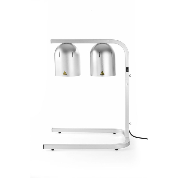Hendi Wärmebrücke mit 2 Infrarotlampen, Silber, 230V/250W, 453x360x(H)790mm