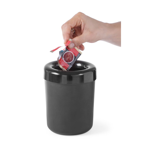 Hendi Tischabfalleimer oder Besteckhalter, Schwarz, ⌀130x(H)160mm, Bild 5