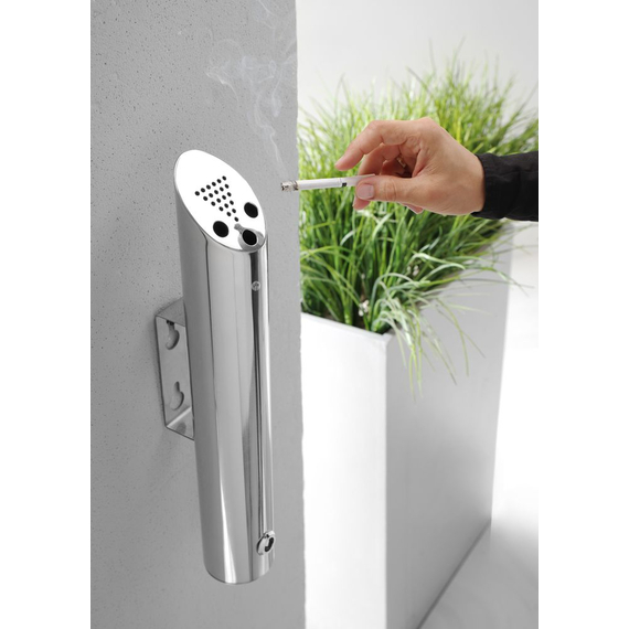 Hendi Aschenbecher zur Wandmontage, ⌀75x(H)460mm, Bild 4