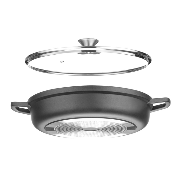 Hendi Kasserolle mit Antihaft-Beschichtung, 4,3L, Schwarz, 425x332x(H)70mm, Bild 3