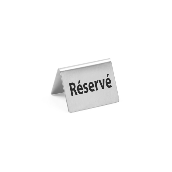Hendi Tischschild Reserviert - 4 Stk., Réservé, 50x35x(H)40mm