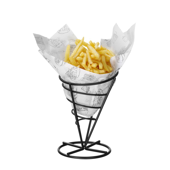 Hendi Einschlagpapier, fettdicht, Fastfood-Muster, 500 Stk., 250x350mm, Bild 3