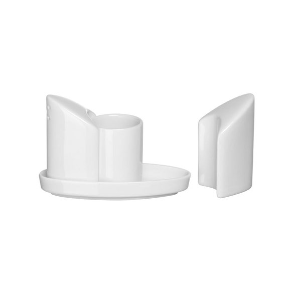 Hendi Salz- und Pfefferstreuer-Set mit Zahnstocherhalter, 125x54x(H)90mm, Bild 4