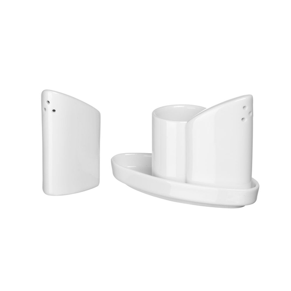 Hendi Salz- und Pfefferstreuer-Set mit Zahnstocherhalter, 125x54x(H)90mm, Bild 5