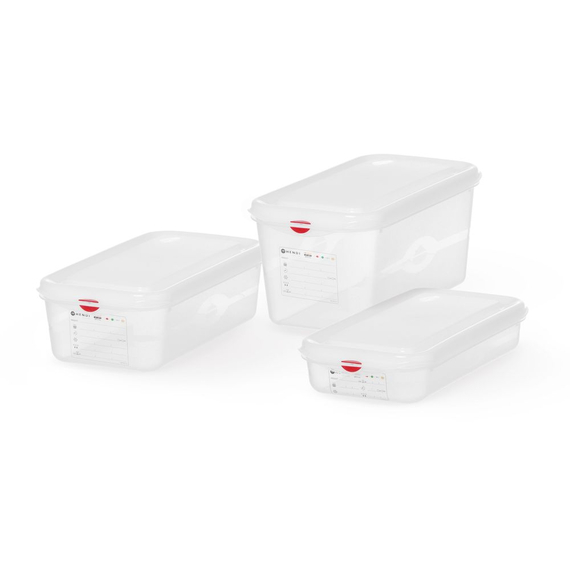 Hendi GN 1/3 Behälter, Polypropylen, GN 1/3, 2,5L, Transparent, 325x176x(H)65mm, Rechteckig, Bild 2