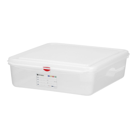 Hendi GN 1/1 Behälter, Polypropylen, GN 1/1, 13L, Transparent, 530x325x(H)100mm