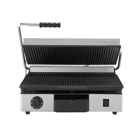 Milantoast Kontaktgrill, gerillt, Grillfläche: Gerillt