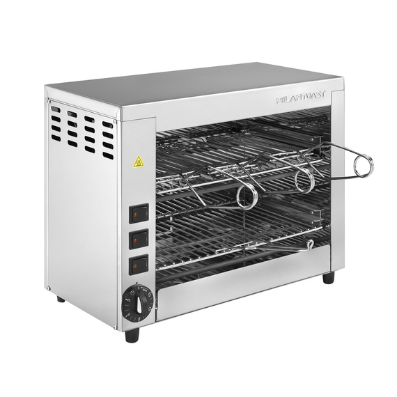 Milantoast Infrarotgrill Toaster und Salamander, mit 6 Zangen für Intensiven Gebrauch, Bild 3