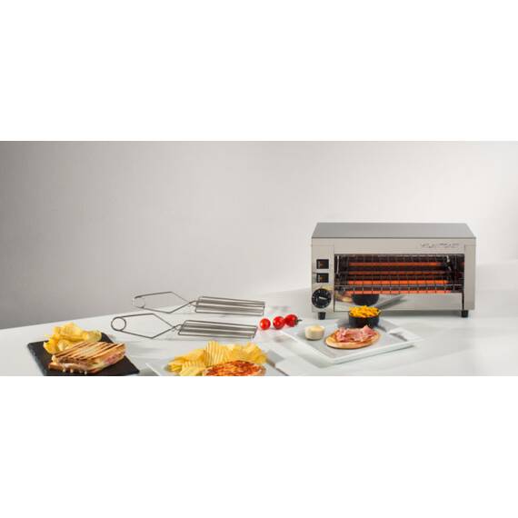 Milantoast Infrarotgrill Toaster und Salamander, mit 9 Zangen für Intensiven Gebrauch, Bild 3