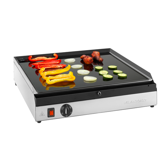 Milantoast Plancha Tischgrill mit Glaskeramikplatte
