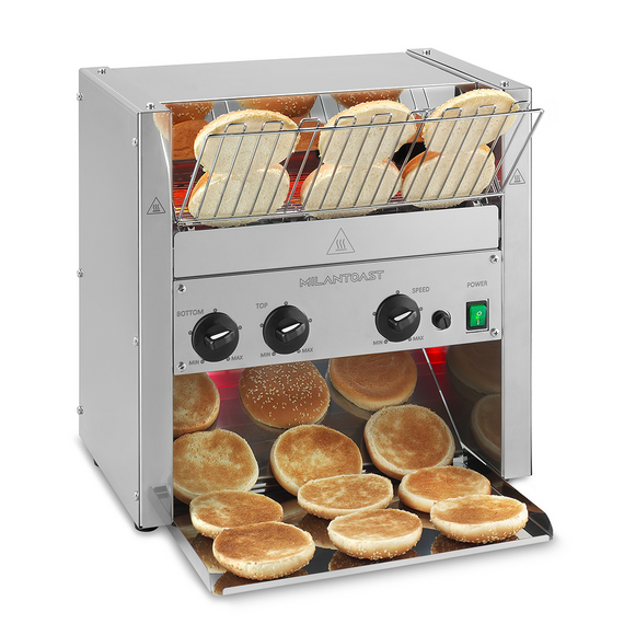 Milantoast Durchlauftoaster für Hamburger-Brötchen