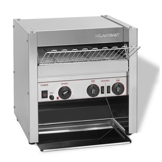 Milantoast Durchlauftoaster für Hamburger-Brötchen, höhenverstellbar